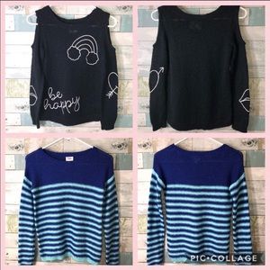 3pc Bundle Justice & Gap Teen Sweaters Size 12